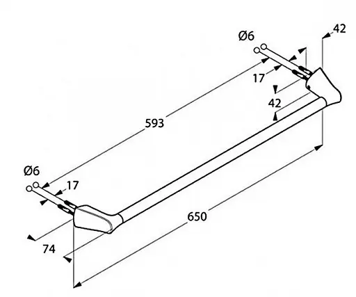 Тримач для рушника Kludi Ambienta 5398005 - фото 3