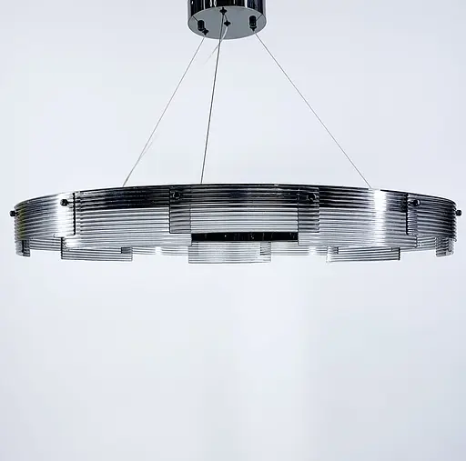 Подвесная люстра в корпусе черный хром Line.F Диаметр 80см - фото 3