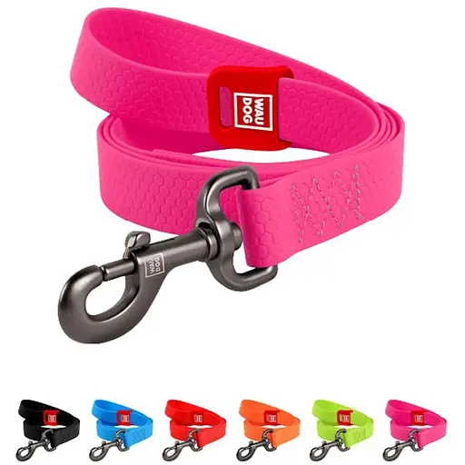 Повідець для собак Waudog Waterproof водостійкий L-XXL, рожевий - фото 3