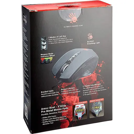 Мышь Bloody A4Tech V8M USB Black (V8M (Black)) - фото 5