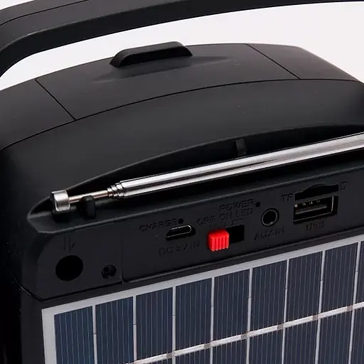 Радіо + колонка + MP3-плеєр EPE FP-95-S USB із сонячною панеллю (Синій) - фото 6