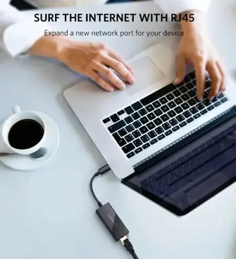 Переходник to Ethernet Ugreen US236 USB Type-C to 10/100/1000Mbps Ethernet Adapter - фото 4