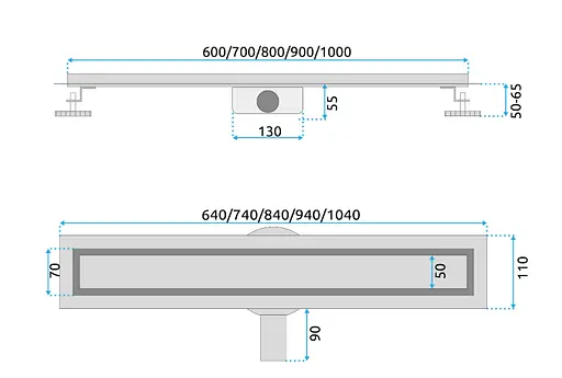Трап для душу Rea Neox 70 Pro black 2в1 REA-G7802 - фото 6
