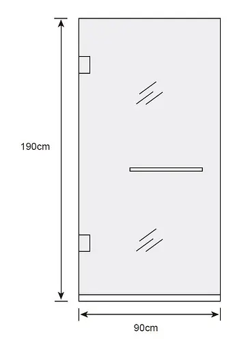 Душевые двери Asignatura Turia 90 см 39040409, прозрачный, сатин - фото 2
