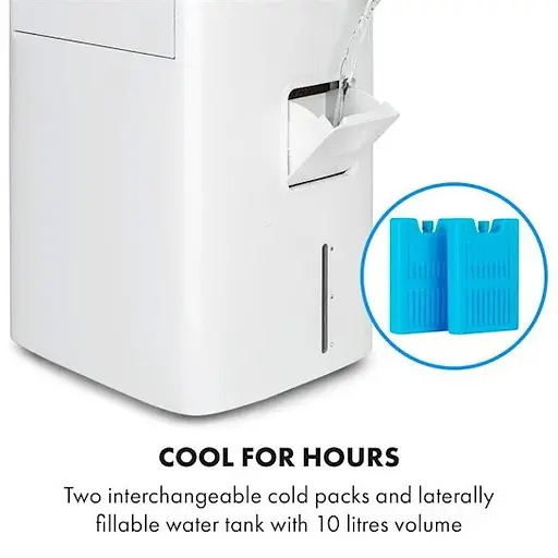 Охолоджувач повітря Klarstein Coldplayer 4-в-1 Білий (10034672) - фото 2