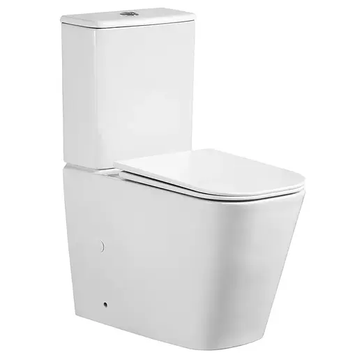 Унитаз-компакт Mixxus Quadro-0404-T1 660x360x820 мм, система смыва Tornado 1.0 MI6688, Белый - фото 1