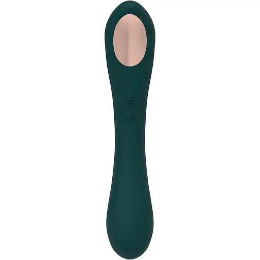Вибратор и вакуумный клиторальный стимулятор 2 в 1 Alive Quiver Teal - фото 4