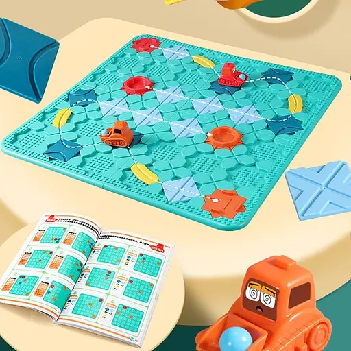 Настольная интерактивная игра Ummi BS805 Logical Road Builder Green - фото 2