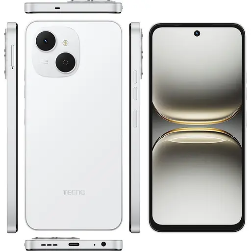 Смартфон Tecno Spark 40C KM4k 4/128GB Veil White (4894947093036) [147677] - фото 6