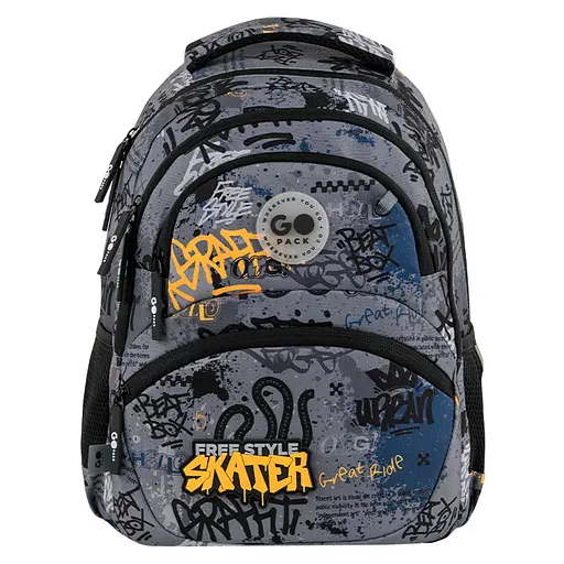 Рюкзак GoPack Education 175M-5 Free Style Сіро-чорний (GO26-175M-5) - фото 3