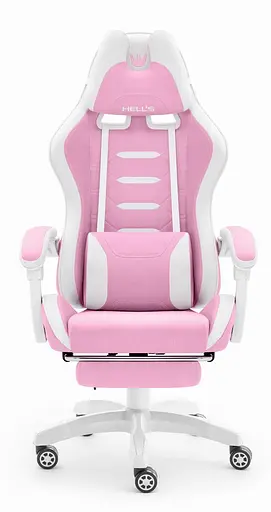 Компьютерное кресло Hell's HC-1039 Pink (тканина) - фото 1