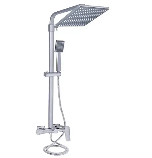 Душова система для кабіни Qtap Capricorn на три споживачі з виливом 53103KNC - фото 1