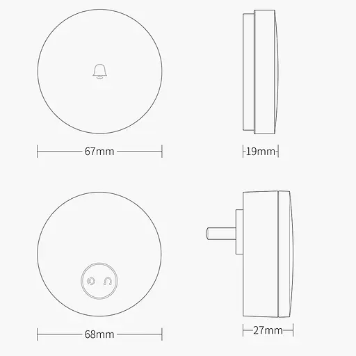 Беспроводной дверной звонок Linptech Wireless Doorbell (G6L-SW) - фото 5