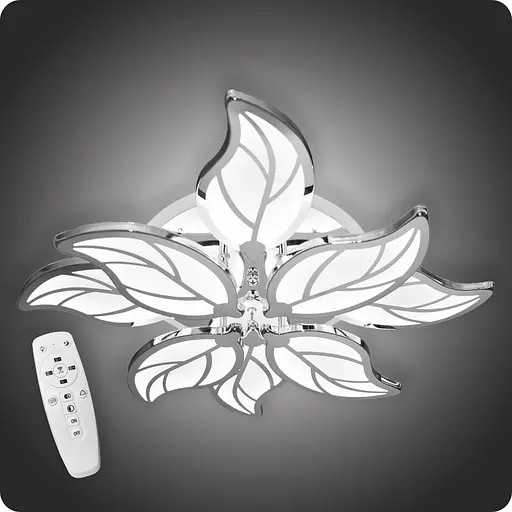 Люстра світлодіодна 517 Dlight 3color з пультом 135Вт Хром (01725) - фото 2