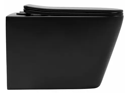 Подвесной унитаз Rea Raul black matt REA-C1100, Черный матовый - фото 6