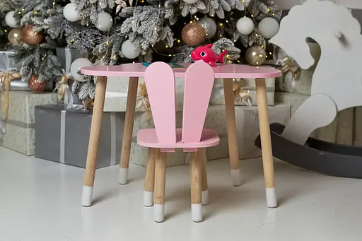 Дитячий столик Хмара (Рожевий) та стільчик Зайчик (Рожевий) - фото 9