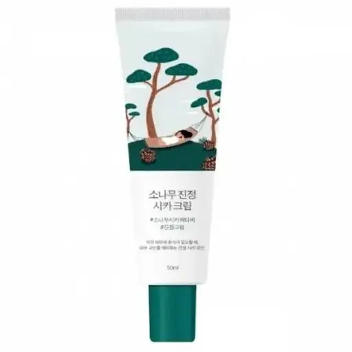 Крем для обличчя Round Lab Pine Calming Cica Cream заспокійливий з екстрактом голок сосни 50 мл - фото 1