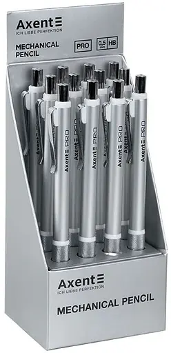 Карандаш механический Axent Pro HB 0.5 мм серебряный (AMP9030-34-А) - фото 2