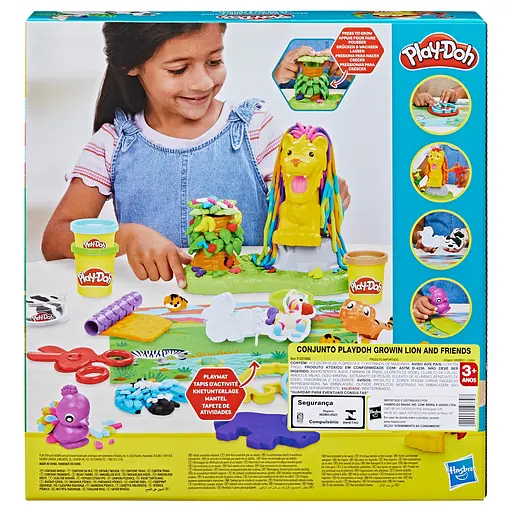 Набор для творчества Hasbro Play-Doh с массой для лепки Лев и друзья (F7221) - фото 2