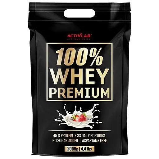 Протеїн ActivLab 100% Whey Premium, 2 кг - Полуниця