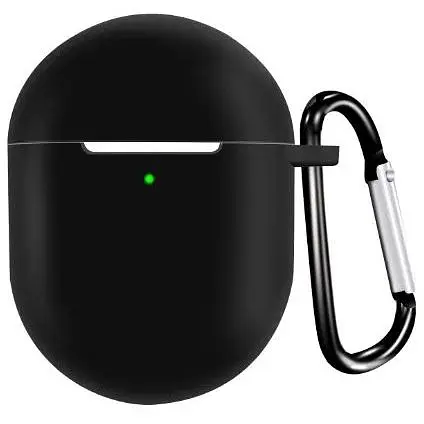 Чехол-накладка DK Silicone Candy Friendly с карабином для Xiaomi Redmi Buds 4 (black)