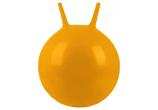 М'яч для фітнесу дитячий EasyFit 45 см з рожками помаранчевий (EF-0380-OR) - фото 1