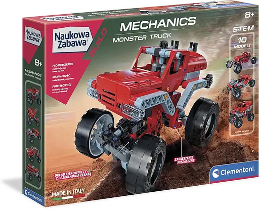Інтерактивний конструктор 10 в 1 Лабораторія механіки Monster Truck Mechanics - Clementoni 50062