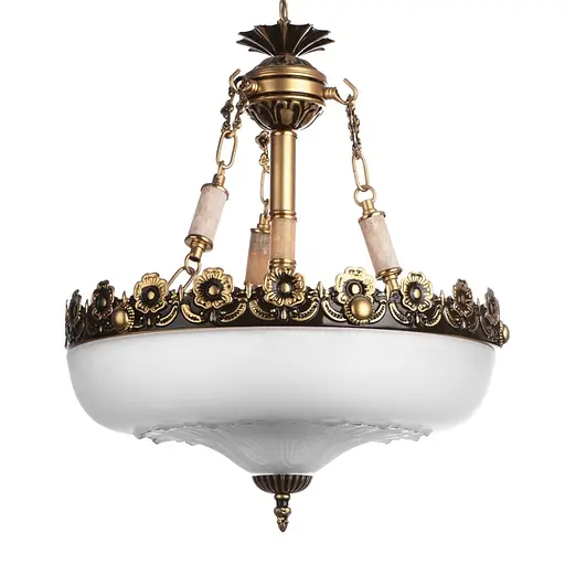 Люстра підвісна Brille класична E27 60W PB (BKL-039S/3) - фото 3