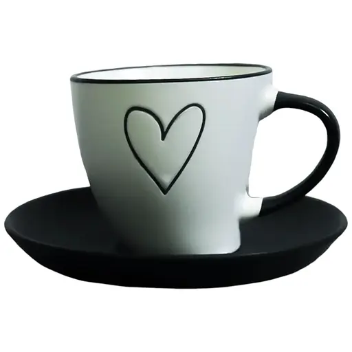 Набір чашок з блюдцями Vittora Зоряна любов 180 мл (134345)