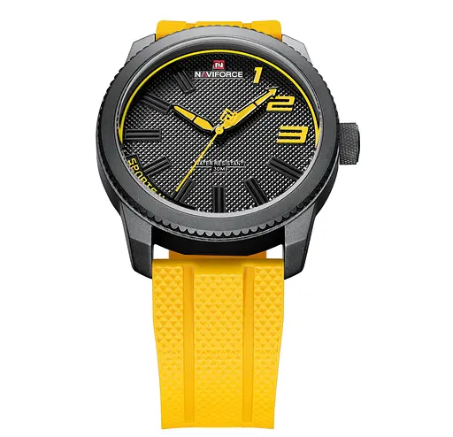 Наручний годинник чоловічий Naviforce Kvantum Чорний (2919) - фото 3