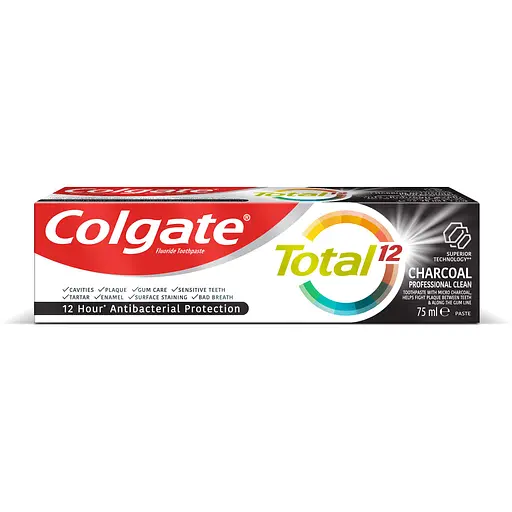 Зубная паста Colgate Total 12 древесный уголь 75 мл - фото 2