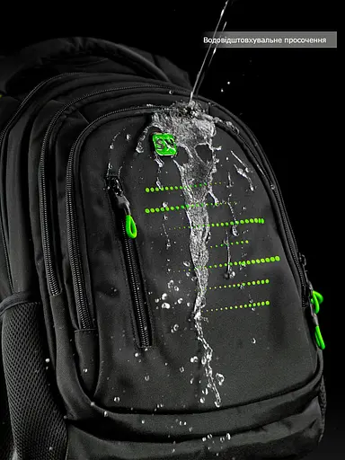 Підлітковий рюкзак з ортопедичною спинкою чорний з USB портом Winner / SkyName (90-129 G) - фото 10