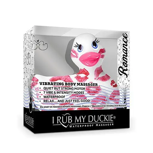 Вибратор Big Teaze Toys I Rub My Duckie 2.0 7.6 см белый с розовым - фото 6