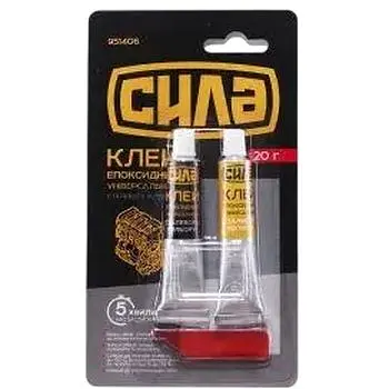 Епоксидний клей Сила двокомпонентний 20 г сірий - фото 1