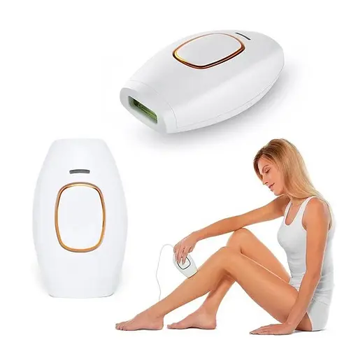 Портативний фотоепілятор IPL Hair Removal Device для тіла білий - фото 3