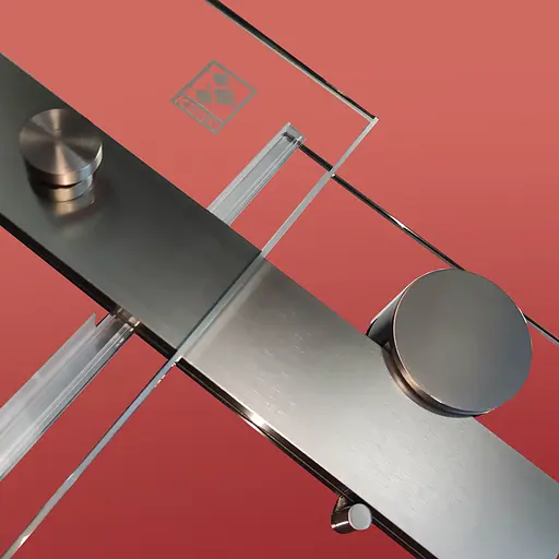 Двері в нішу Koer SR SD01-120x200-TR-07 прозоре скло Easy Clean 8 мм, graphite KR5378, універсальні, прозорий, графіт - фото 5