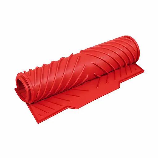 Силіконовий килимок для сушіння посуду зі зливом підставка-килимок для мокрого посуду 42х33 см Червоний 88193 - фото 4