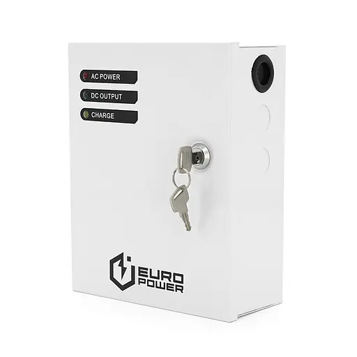 Источник бесперебойного питания (ИБП) 12V/3A EuroPower EP-UPS-1203(M), под акб GEL/AGM - 12V/7A, ток заряда - 13,8V/0.65A, металл, 205х165х75 mm - фото 2