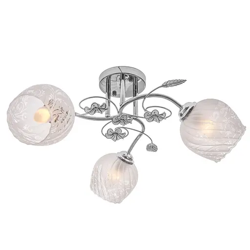 Люстра потолочная Brille в спальню E27 60W CH (LK-597C/3) - фото 2