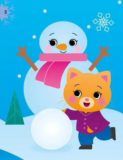 Аплікації наліпками. Киця - фото 3