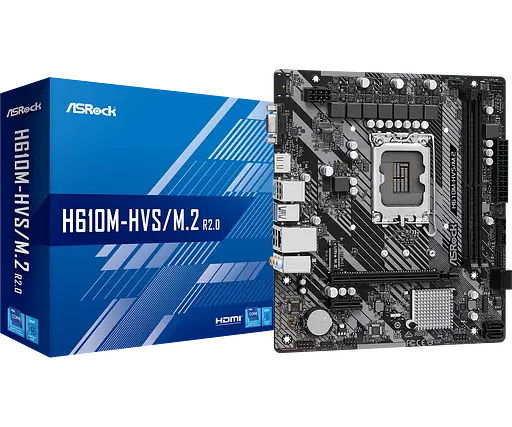 Mатеринська плата ASRock H610M-HVS/M.2 R2.0 LGA 1700 (H610M-HVS/M.2 R2.0) - фото 4