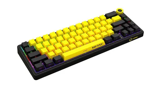 Клавіатура Lorgar KBP70MW Pro Wireless 65% Compact Black Yellow EN/UA (LRG-KBP70MW-YL-US) - фото 2