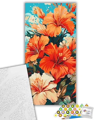 Набор для росписи ArtCraft Гибискус 40 x 80 см (13073-AC) - фото 2