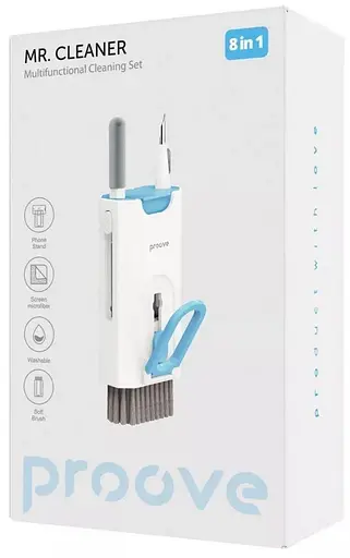 Багатофункціональний набір для чищення Proove Mr. Cleaner 8in1 white - фото 5