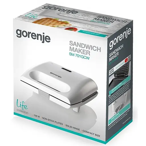 Бутербродниця Gorenje SM701GCW - фото 2