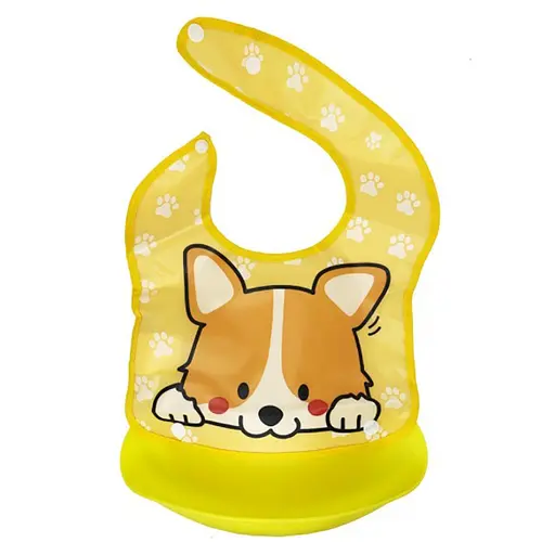 Дитячий слинявчик Трактор MGZ-0602(Orange Dog) зі знімною кишенею