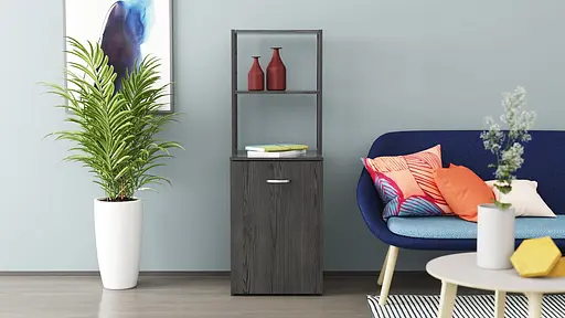 Стол-тумба трансформер Смарт 4/1 с этажеркой Ferrum-decor 1430x1450x500 Черный металл ДСП Сосна Кембра 16 мм (FRD-105125) - фото 7