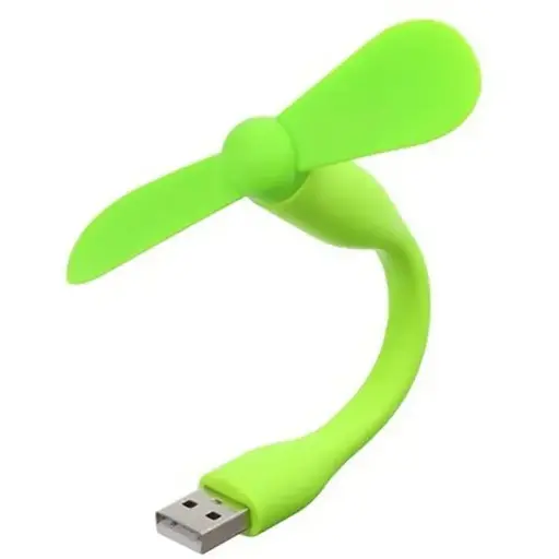 Вентилятор мобильный USB зеленый - фото 1