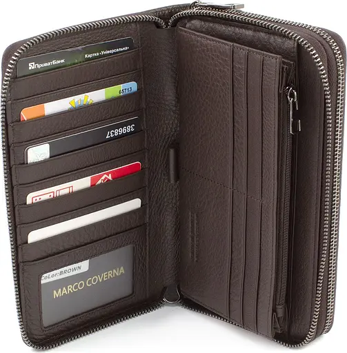 Чоловічий шкіряний клатч Marco Coverna 21х12х4 см sum0023142 - фото 2