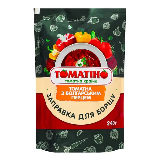 Заправка томатная Томатіно с болгарским перцем 240 г - фото 1